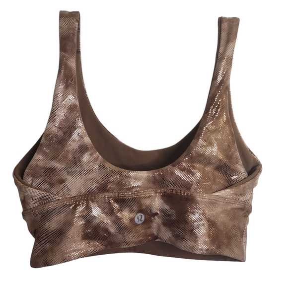 Lululemon Align Bra Shine Diamond Dye Misty Shell Cacao - Picture 5 of 12